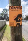 Paramore show poster